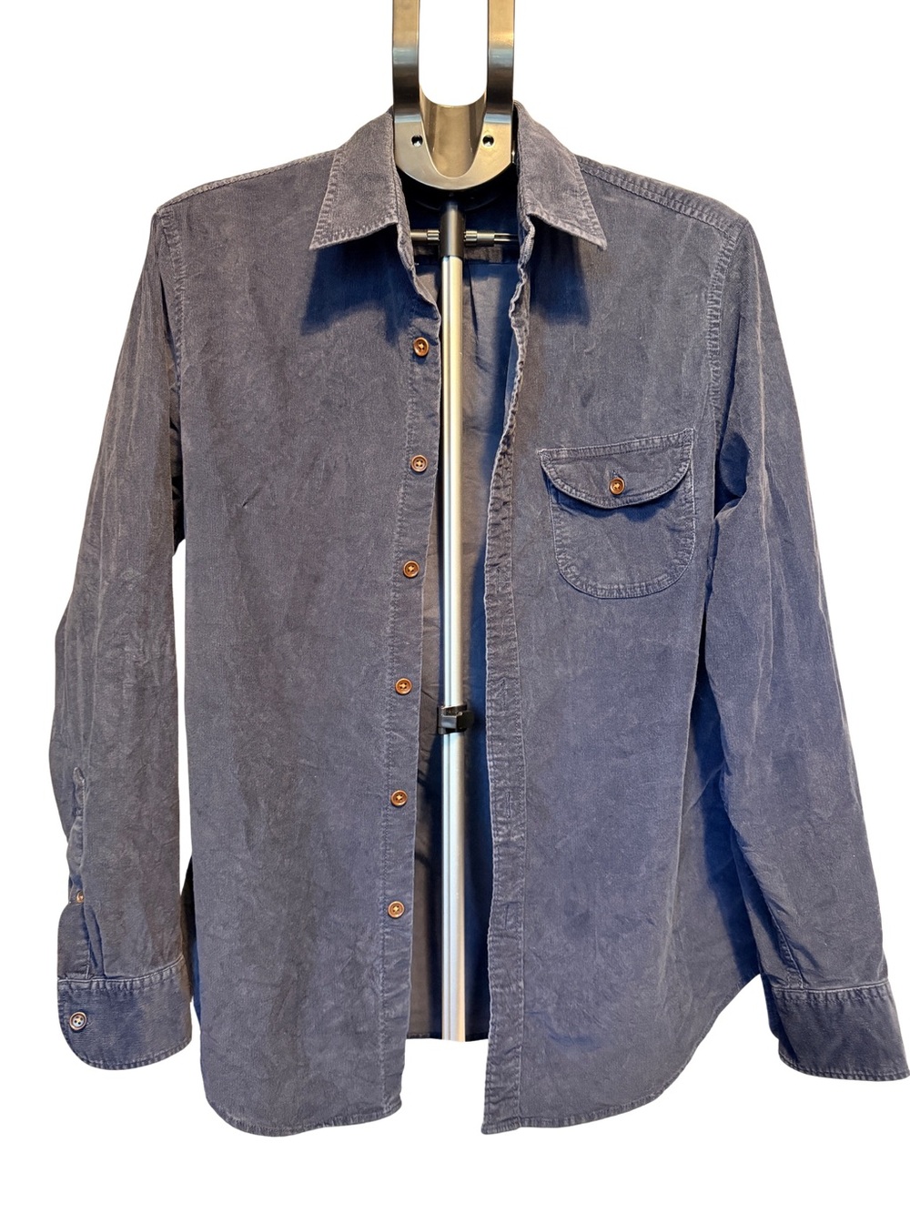 J.Crew Jeans Navy Fine Wale Corduroy Shirt M